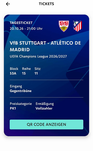 Verkaufe ticket vfb atletico - ticket,