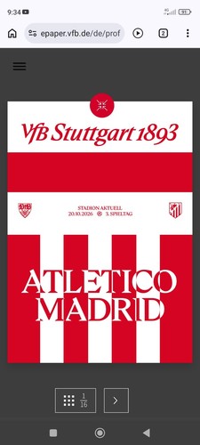 Programm stadion aktuell vfb - programm,