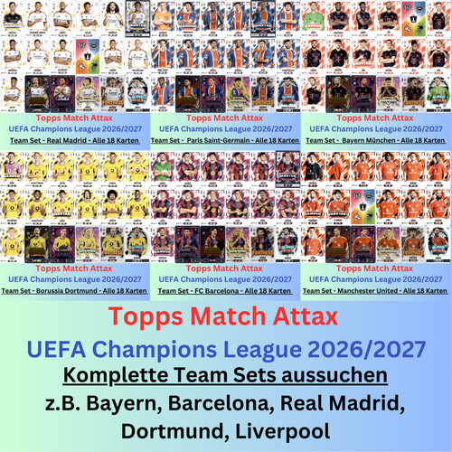 Topps match attax - attax, champions